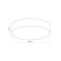 RONDO LINEN LAMPA SUFITOWA 4  600