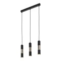 VIVIEN BLACK/GOLD LAMPA WISZĄCA 3 LISTWA