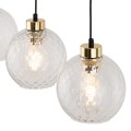 DEVON LAMPA WISZĄCA 3  LISTWA TRANSPARENT