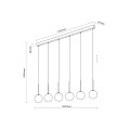 MARTIN BLACK WHITE LAMPA WISZĄCA 6