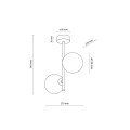 ESTERA BROWN LAMPA SUFITOWA 2