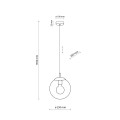 ESME GRAPHITE LAMPA WISZĄCA 1  250