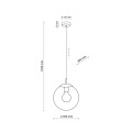 ESME GRAPHITE LAMPA WISZĄCA 1  250
