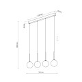 MARTIN BLACK WHITE LAMPA WISZĄCA 4