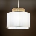 DUO WHITE JUTA LAMPA WISZĄCA 1