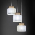 DUO WHITE JUTA LAMPA WISZACA 3 KOŁO