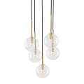 NILOS BLACK / GOLD LAMPA WISZĄCA 5
