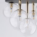 NILOS BLACK / GOLD LAMPA SUFITOWA 5PŁ