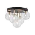 NILOS BLACK / GOLD LAMPA SUFITOWA 5PŁ