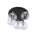 NILOS BLACK / GOLD LAMPA SUFITOWA 5PŁ