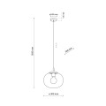 VIBE TRANSPARENT LAMPA WISZĄCA 1 300