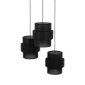 CALISTO BLACK LAMPA WISZĄCA 3  KOŁO