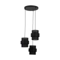 CALISTO BLACK LAMPA WISZĄCA 3  KOŁO