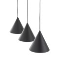 CONO BLACK LAMPA WISZĄCA S 3 LISTWA