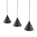 CONO BLACK LAMPA WISZĄCA S 3 LISTWA