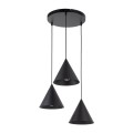 CONO BLACK LAMPA WISZĄCA 3 KOŁO S