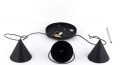 CONO BLACK LAMPA WISZĄCA 3 KOŁO S