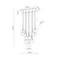 MARTIN BLACK WHITE LAMPA WISZACA 13