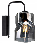 Kinkiet ścienny 1-punktowy TWIST B grafit/miodowy/transparentny #365 