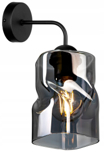 Kinkiet ścienny 1-punktowy TWIST A grafit/miodowy/transparentny #368 