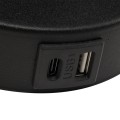MAJA BLACK KINKIET  2 E27+ G9 + USB