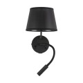 MAJA BLACK KINKIET  2 E27+ G9 + USB