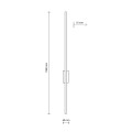 FLASH BLACK KINKIET 1 LED L