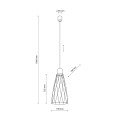 MODESTO BLACK LAMPA WISZACA 1