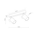 LIVIA BEIGE LAMPA SUFITOWA 2