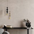 TOWER BLACK LAMPA WISZACA 1XE27