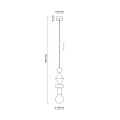 TOWER BLACK LAMPA WISZACA 1XE27