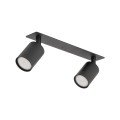 NEX BLACK 2XGU10 LAMPA SUFITOWA PODTYNKOWA