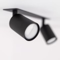 NEX BLACK 2XGU10 LAMPA SUFITOWA PODTYNKOWA
