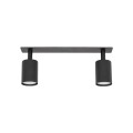 NEX BLACK 2XGU10 LAMPA SUFITOWA PODTYNKOWA