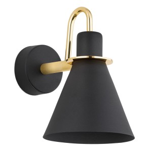 KINKIET RETRO METAL czarny złoty BEVERLY 4708 ARGON