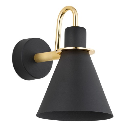 KINKIET RETRO METAL czarny złoty BEVERLY 4708 ARGON