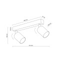 NEX SABIA 2XGU10 LAMPA SUFITOWA