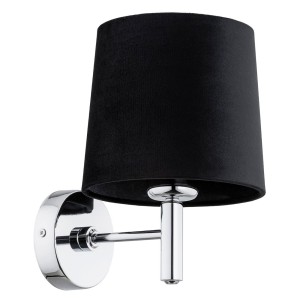Kinkiet czarny abażur chrom BOLZANO 4726 Argon