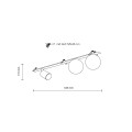 VOX 3 X GU10 / G9 LAMPA SUFITOWA PODTYNKOWA
