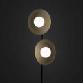 SLATE BLACK GLASS LAMPA PODŁOGOWA 2XG9