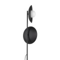 SLATE BLACK GLASS LAMPA PODŁOGOWA 2XG9