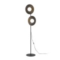 SLATE BLACK GLASS LAMPA PODŁOGOWA 2XG9