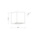 AXIS GRAY KINKIET 1XGU10