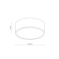 LIVO BLACK M 3XE27 IP54