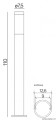 Lampa stojąca zewnętrzna Inox ST 022-1100