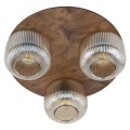 SALVIA BROWN LAMPA SUFITOWA 3XE14