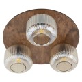SALVIA BROWN LAMPA SUFITOWA 3XE14