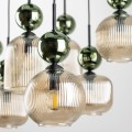 SOPHIA GREEN COGNAC LAMPA WISZĄCA 8XE14