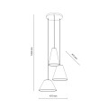 CONEA SABIA LAMPA WISZACA 3XE27