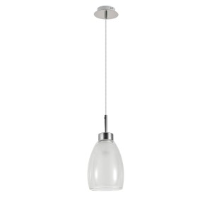 MORRO CHROME/WHITE LAMPA WISZĄCA 1XE27